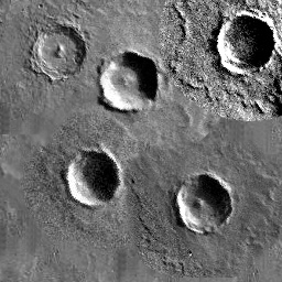 Sample Fresh crater crater image