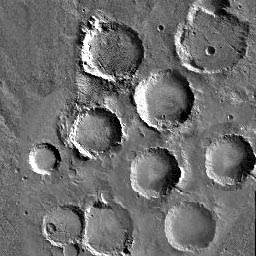 Sample Degraded crater crater image